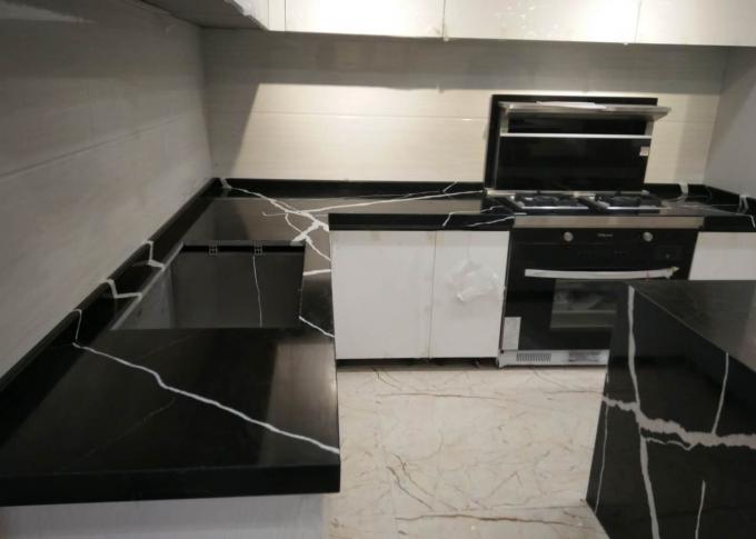Natürlicher Quarz der Küche Countertop-künstlicher Quarz-Platten-93%