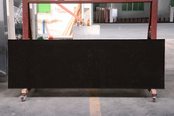 Feste große Oberflächenplatten-künstliche Quarz-Stein-Schwarz-Steinplatte für Countertops
