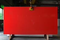 30mm Stärke-künstliche ausgeführte Quarz-Stein-reine rote Küche Countertop-Materialien