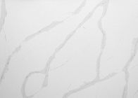 Hohe Härte-führten weiße graue Quarz Countertops Quarz-Fliesen-Antibeleg aus