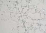 Feste weiße Quarz-Stein-OberflächenKratzfestigkeit für Arbeits-Spitze/Tischplatte