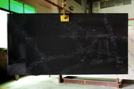 Küchen-künstlicher Quarz Steincountertop-Carrara-Schwarz-Farbe 3200*1600*20mm