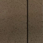 Poröse 18 Antimillimeter Brown führten Quarz-Stein-dekorative Hauptmaterialien aus