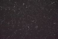 UVausschnitt heller schwarzer künstlicher des Carrara-Quarz-Stein-einfacher Fleck-25mm