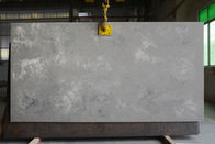 Marmor-lederne Oberfläche Grey Quartz Stone Kitchen Islands Worktops