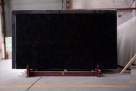 Säurebeständige feste schwarze Quarz Countertops mit NSF SGS-Bescheinigung