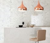 Technik weißer künstlicher Carrara-Quarz-Steinküche Countertop Holzschutz