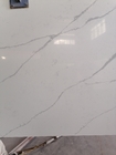 20MM Stärke Calacatta-Quarz-Stein-Grey Veins Polished Marble Look-Steinplatte