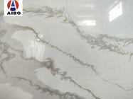 Marmor masert weißen ausgeführten Quarz-Stein Calacatta für Countertop