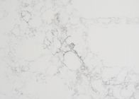 Weißes Grau ausgeführtes natürliches Harz Quarz-Stein Worktop 93% Quarz-7%