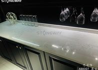 Küche Countertop zog schwarze Quarz-Hitzebeständigkeits-polierte Oberfläche ab
