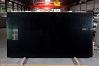 3200*1800MM Crystal Black Glass Quartz Stone mit Countertop-Wand