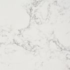 Quarz-betteten Steinküchen-Insel-kreideartige Adern 3200*1600 Carrara ein