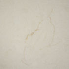 Quadrat-hygienischer 30MM sahniger beige Carrara-Quarz-Stein für Küchenspitzen