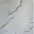 Weißer Calacatta Quarz-Stein der Sondergröße-25MM mit großem Grey Veins