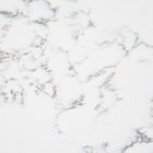 15MM weißer geäderter weißer Quarz-Stein Calacatta für Wand