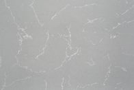 Einfaches Bank-säubern Spitzendekorations-Grey Artificial Cararra Quartz Stone-Blatt