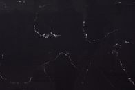 Einfache Marmorblick-Schwarzes säubern die künstliche Cararra-Quarz-Stein-Platte