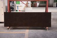 Küche Countertop-feste künstliche Quarz-Stein-Schwarz-Oberflächenfarbe