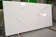 Des weißen Stärke-Küche Countertops Calacatta Quarz-Stein-feste Oberflächen-25mm