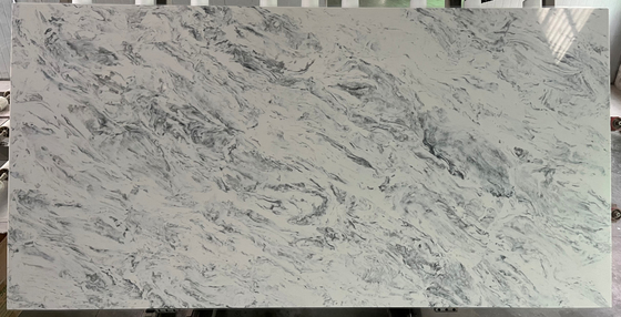Faux-Steinverkleidungen, graue Quarzplatten, Badezimmer-Waschtische