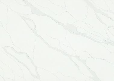 Weißer Quarz-Stein Badezimmer Kichentop, Antibeleg ausgeführter Quarz-Stein